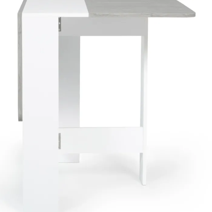 Table pliante design blanche et grise