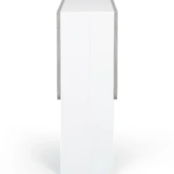 Table pliante design blanche et grise