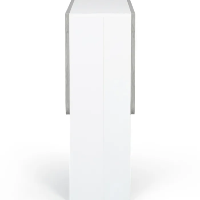 Table pliante design blanche et grise