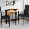 Table pliante industrielle bois et métal noir 2-4 personnes