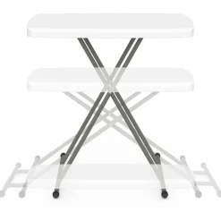Table pliante portable 77 cm hauteur réglable pour camping ou réception