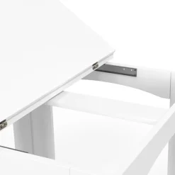 Table salle à manger extensible blanche