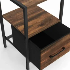 Tables de nuit effet bois vieilli