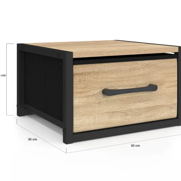 Tables de nuit murales industrielles