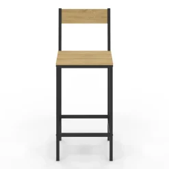Tabourets de bar avec dossier design industriel