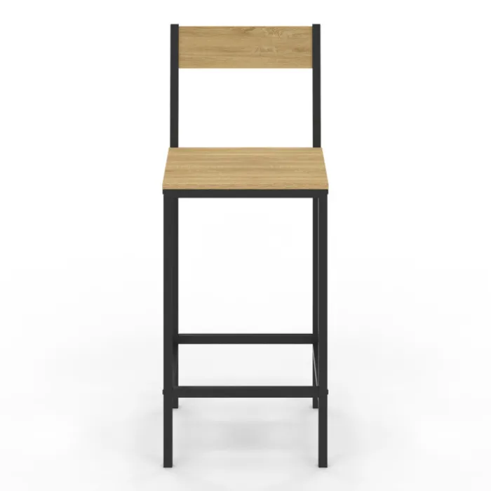 Tabourets de bar avec dossier design industriel