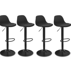 Tabourets de bar design noirs