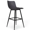 Tabourets de bar en velours multicolore