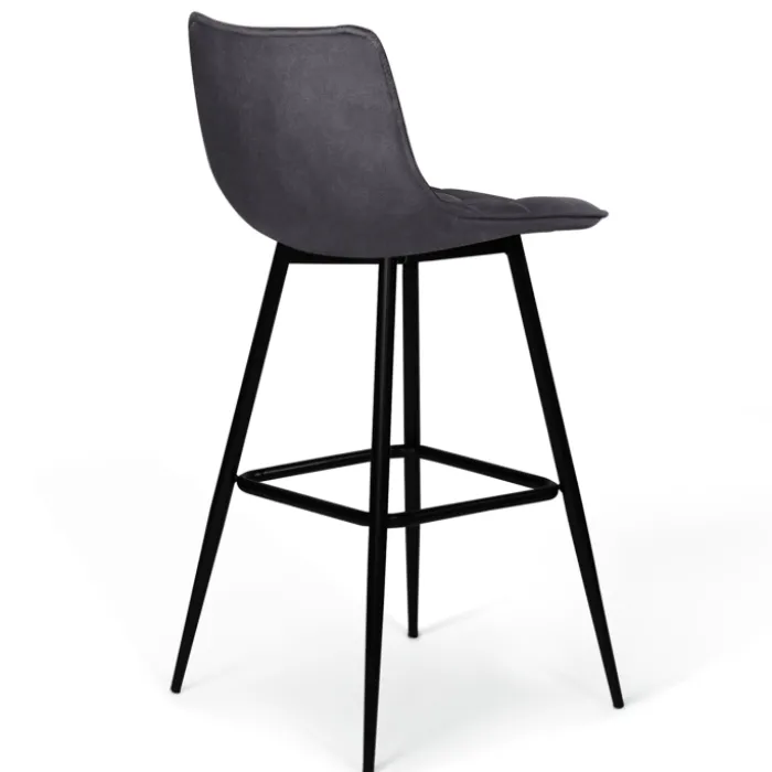 Tabourets de bar en velours multicolore