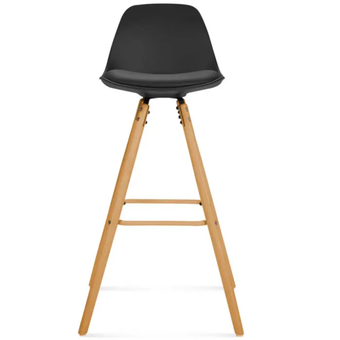 Tabourets de bar mix color gris, blanc et noir : lot de 4