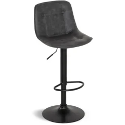Tabourets réglables en hauteur gris