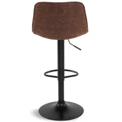 Tabourets réglables en hauteur marron