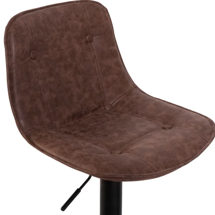 Tabourets réglables en hauteur marron