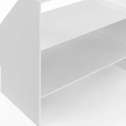 Étagère sous pente blanche 2 niveaux