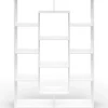 Étagère bibliothèque blanche 143 cm 11 compartiments