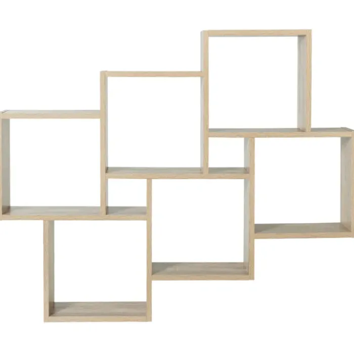 Étagère cube murale bois 1m