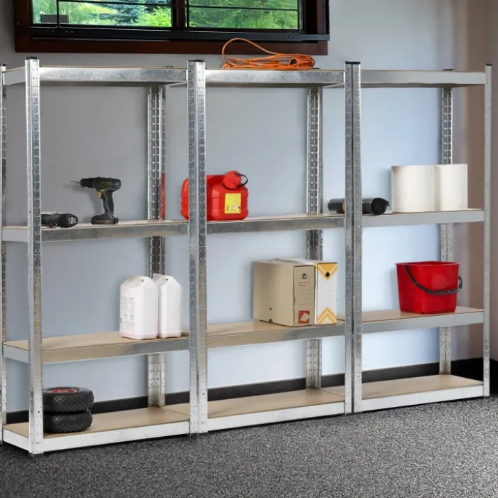 Étagères modulables charges lourdes en métal 150 cm