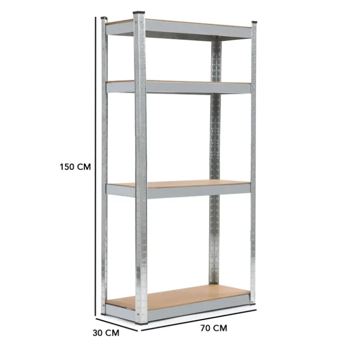 Étagères modulables charges lourdes en métal 150 cm