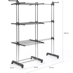 Étendoir extensible avec grande capacité et 30 accessoires