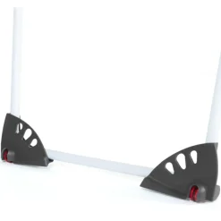 Étendoir pliable et extensible de 160 à 211 cm gris et blanc