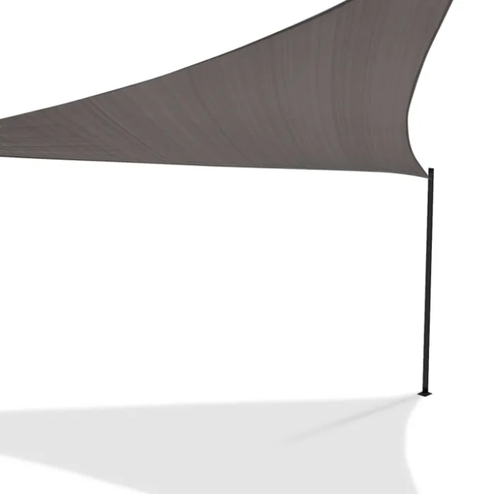 Toile ombrage triangulaire haute densité gris