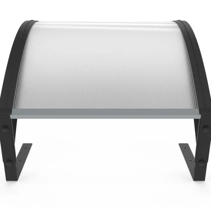 Toit de protection UV en polycarbonate pour robot tondeuse gris anthracite