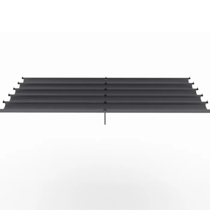 Toit rétractable de rechange gris anthracite pour pergola toit rétractable 3x4 M
