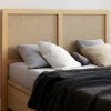 Tête de lit aspect cannage et bois 140 cm
