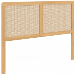 Tête de lit aspect cannage et bois 140 cm