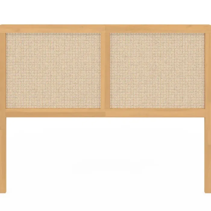 Tête de lit aspect cannage et bois 140 cm