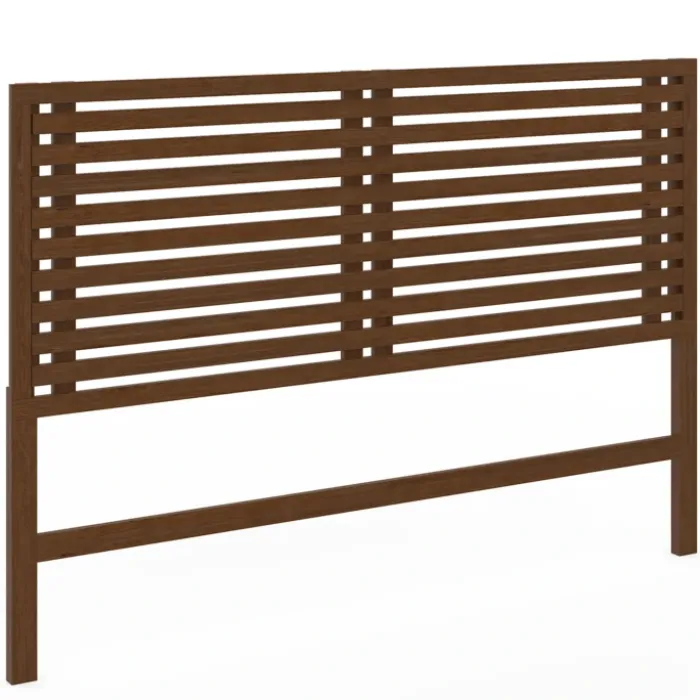 Tête de lit en lattes coloris bois vieilli 160 cm