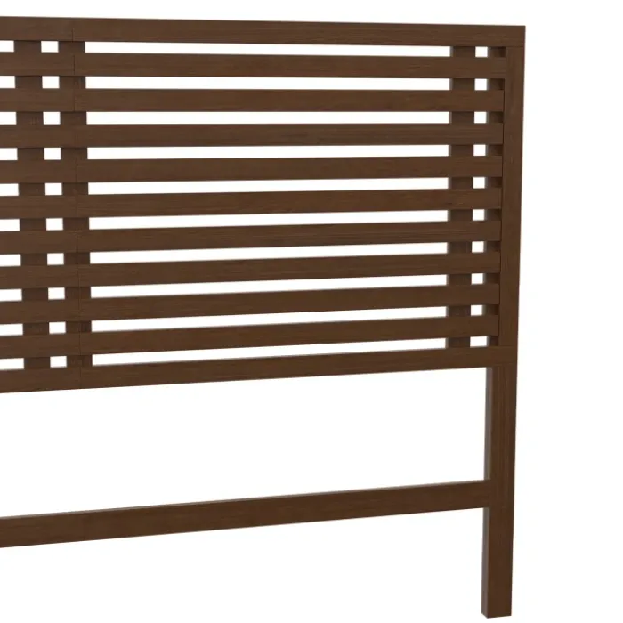 Tête de lit en lattes coloris bois vieilli 160 cm