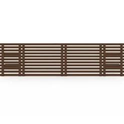Tête de lit en lattes de bois vieilli 240 cm style moderne