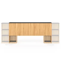 Tête de lit extensible avec chevets coulissants
