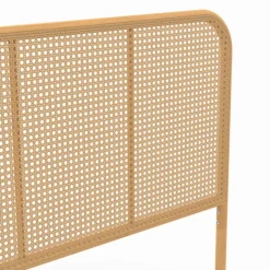 Tête de lit façon cannage 160 cm sur pied