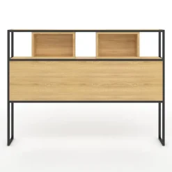 Tête de lit industrielle 165 cm bois et métal