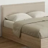 Tête de lit suspendue en tissu lin beige de 160 cm