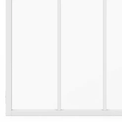 Verrière atelier 3 vitrages L. 93 x H. 108 cm en métal blanc et verre trempé