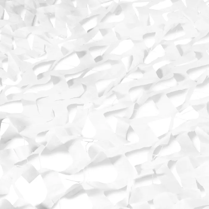 Voile d’ombrage camouflage 4x6 m blanc
